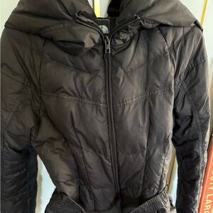 Women's Black Quilted North face coat